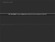 Tablet Screenshot of petjunk.com